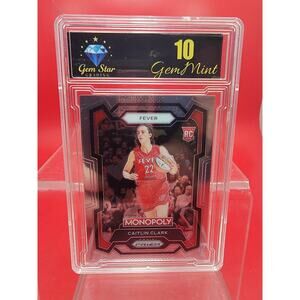 2024 Panini Prizm Monopoly WNBA #65 Caitlin Clark RC Rookie GSG 10